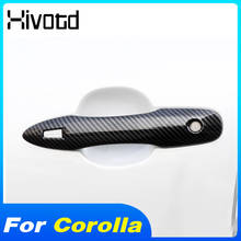 Hivotd Door Handle Cover Trim Exterior Decoration Accessories Car Styling Parts Products For Toyota Corolla 2019 /For Camry 2018 2024 - buy cheap