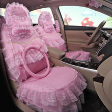 5-Seat Cute Pink Car Seat Covers Sets For Women Girls Full Set Interior Kawaii Decoration Protector Accessories For Toyota Camry 2024 - buy cheap