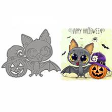 2019 New DIY Metal Cutting Dies and Scrapbooking For Paper Making Bat Witch Hat Decoration Embossing No Stamps Frame Card Craft 2024 - buy cheap