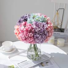 5 pacotes hydrangea noiva buquê vasos para casamento flores decorativas natal casa decorações needlework flores artificiais 2024 - compre barato