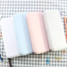 Domikee cute classic Korean plastic school student pencil case large capacity macaron color pencil box stationery supplies 2024 - buy cheap