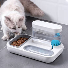 Venda quente pet cat bowl cão para gatos alimentador tigelas gatinho automático beber fonte 1.5l capacidade filhote de cachorro alimentação produtos água 2024 - compre barato