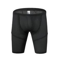 Компрессионные брюки мужские, быстросохнущие, эластичность, спандекс, колготки для бега, штаны для фитнеса, дышащие облегающие леггинсы 2024 - купить недорого