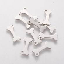 10pcs 304 Stainless Steel Rustproof Dog Bone Charms Blank Stamping Tag Pendants for DIY Necklace Bracelet Jewelry Making Finding 2024 - buy cheap