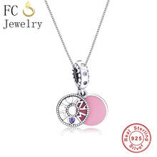 FC Jewelry 925 Sterling Silver Letter I love My Mom Purple CZ Stone Pendants Necklaces Link Chain Statement Chokers Women 2018 2024 - buy cheap