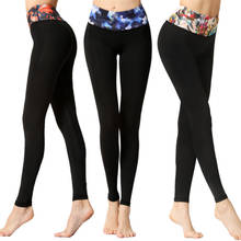 Cintura alta calças de yoga das mulheres do esporte gym leggings correndo dança leggings do esporte da aptidão da cópia leggings do esporte 2024 - compre barato