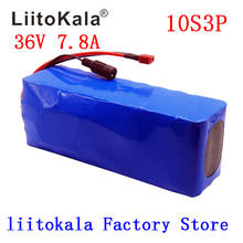 Liitokala-bateria recarregável 36v, 500 ah, 18650 w,, bicicleta modificada, veículo elétrico, 36v de proteção com bms 2024 - compre barato