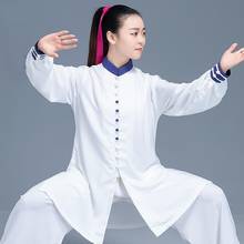 White Tai Chi Uniforms Kung Fu Outfit Wushu Performance Costumes Chinese Warrior Costume Kungfu Taichi Wing Chun Suit TA1998 2024 - buy cheap