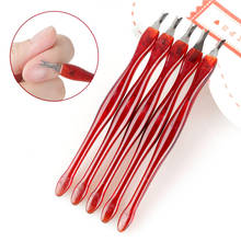 5pcs Stainless Steel Cuticle Pusher Nail Art Fork Manicure Tool for Trim Dead Skin Forks Knife Shovel Trimmer Cuticle Remover 2024 - buy cheap