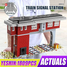 Mould King Technical 12009 The MOC City Railway Signal Tower Set for Train Toys Building Blocks Bricks Kids Christmas Gifts 2024 - buy cheap