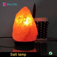 KHLITEC Salt Lamp Natural Shape Himalayan colorde Crystal Rocks Lamp Dimmable Carved Sea Salt Air Purifier Night Light 2024 - buy cheap