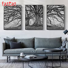 FATCAT diy 5d diamond painting landscape full square round drill embroidery black white ancient tree triptych home decor AE294 2024 - buy cheap