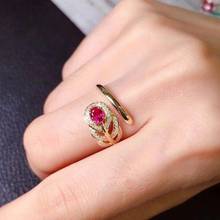 Natural And Real Wedding Ruby Ring 925 Sterling Silver Fine Jewerly Wedding Party ring 2024 - buy cheap