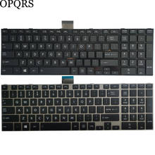 Teclado para laptop toshiba satellite l50 l50d, teclado de convés 2024 - compre barato