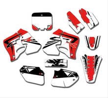 Calcomanías de equipo rojo y blanco para Honda CRF125, 1995-1997, CR250, 1995, 1996, CRF 125, CR 250 2024 - compra barato