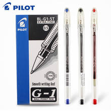 PILOT-Bolígrafo de Gel de BL-G1-5 para estudiantes, pluma de Gel con gran capacidad para examen, 0,5mm, núcleo reemplazable, 12 unids/lote 2024 - compra barato