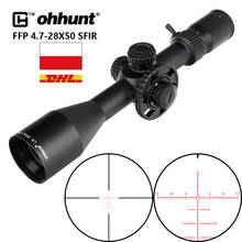 Ohhunt LR FFP 4,7-28X50 SFIR первый фокусный самолёт охотничий оптический прицел со стеклянной гравировкой сетка боковой Параллакс Блокировка сброс прицела 2024 - купить недорого