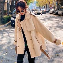 Heydress Women Winter Faux Lamb Fur Coat Vintage Female New Thick Fur Hairy Casual Loose Jacket Fashion Warm Ladies Overcoats 2024 - buy cheap