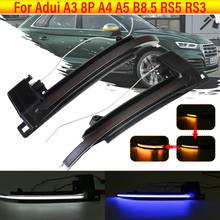 2pcs LED Car Dynamic Turn Signal LED Blinker Side Mirror light for Audi A4 A5 B8.5 RS5 RS3 A3 8P B8 Q3 S4 A4L S5 S6 A6L 2024 - buy cheap