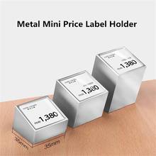 Mini Small Metal Price Label Paper Card Tags For Jewelry Watch Acrylic Sign Holder Display Case Stand 2024 - buy cheap