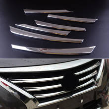 beler 6Pcs Chrome Front Middle Mesh Grille Hood Bumper Lid Cover Trim Decorate fit for Nissan Versa Latio Almera  2015 2016 2017 2024 - buy cheap