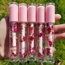 Base de lipgloss etiqueta privada bálsamo batom úmido frutas crianças óleo coco flor natural fazer sua própria linha de brilho labial 2024 - compre barato