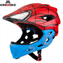 KINGBIKE-casco de bicicleta de cara completa para niños, desmontable, para Ciclismo de montaña y carretera 2024 - compra barato