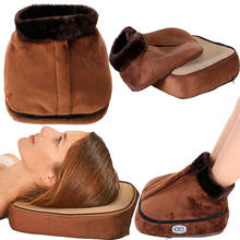 US EU Electric Heated Foot care Warmer Heater 110 220V Unisex Feet Warmer Massager Big Slipper Foot Heat Warm Massage Shoes 2024 - buy cheap