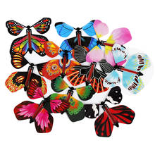 Juguetes mágicos de mariposa de papel Flyin para niños, accesorios de mariposa de transformación a mano, varios diseños, bonitos, para regalo sorpresa 2024 - compra barato