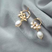 925 Sterling Silver Pearls Drop Stud Earrings Jewelry for Fashion Women Pearl Sterling Silver High Quality Jewelry Gift G1411 2024 - buy cheap