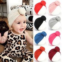 Baby Boy Girl Toddler Headband Turban Knot Hat Beanie Cap Warm Headwear Cotton Beanie Hat Winter Warm Cap 2024 - buy cheap