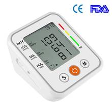 Portable Medical Upper Arm Blood Pressure Cuff Monitor Tonometer Automatic Sphygmomanometer Tensiometer Bp Heart Rate Meter 2024 - buy cheap