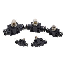 Pneumatic Airflow Regulator 4mm 6mm 8mm 10mm 12mm OD Hose Tube Gas Flow Adjust Valve Connector Fitting Air Speed Control 2024 - buy cheap