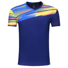 Camiseta de tênis de secagem rápida, camiseta com manga curta para homens e mulheres, camiseta para esportes ao ar livre de corrida e badminton 2024 - compre barato