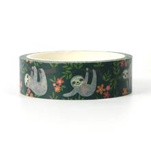 NEW 1X Cute Washi Tape Animal Sloth Design for DIY Planner Scrapbooking Decorative Masking Tapes School Office Supplies 2024 - buy cheap