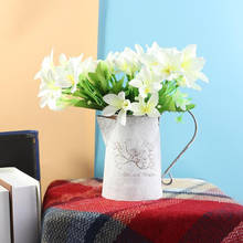 Горшок для цветов Железный в нордическом стиле, ваза для бонсай, украшения, простой узор, для сада, инструмент для чайника 2024 - купить недорого
