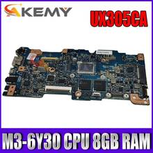 UX305CA M3-6Y30 Процессор 8 Гб Оперативная память материнская плата REV 2,0 для ASUS UX305C UX305CA материнская плата Zenbook 90NB0AA0-R00040 тестирование Бесплатная доставка 2024 - купить недорого
