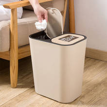Double barrel classification trash can Dry and wet separation garbage can living room kitchen bathroom large trash bin mx9151040 2024 - buy cheap