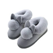 New Winter Warm Shoes Woman Indoor Slippers Soft Plush Cartoon Style Ladies Home Slipper Anti-slip Female Floor Slides 2024 - buy cheap