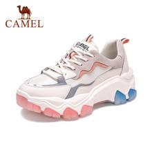 CAMEL Spring Summer New Fashion Thick Sole Breathable Mesh Casual Sports Shoes Women's Sneakers Women Chunky Sneaker Shoes 2024 - buy cheap