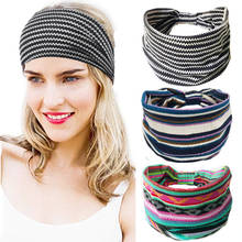 Bandana feminina, faixa de cabeça de algodão, leopardo, nó, boho, turbante, acessórios de cabelo 2024 - compre barato