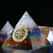 40/50/60mm Orgone Energy Pendulo Generator Pyramid Pendulum Reiki Gathering Fortune Natural Stone Crystal Quartz Jewelry Amulet 2024 - buy cheap