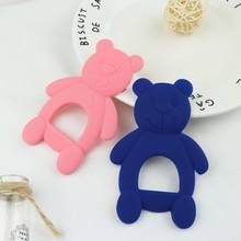Baby Teether BPA Free Silicone Bear Chew Charms Baby Teething Toys Gift for Newborn Toddler Kids Pacifier Nursing Toy Teethers 2024 - buy cheap