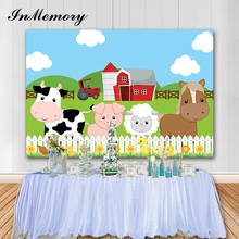 InMemory Farm Theme Photography Backdrops Animal Cow Horse Children Birthday Party Background Photography Studio Photocall Vinyl 2024 - buy cheap