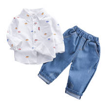 New Autumn Baby Boys Cartoon Clothes Suits Toddler Infant Clothing Kids Cute Car T Shirt Pants 2Pcs/sets Children Casual Costume 2024 - buy cheap