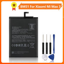 Bm51 bateria do telefone para xiao mi max3 max 3 bm51 5500mah bateria de substituição + ferramenta 2024 - compre barato