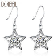 DOTEFFIL 925 Sterling Silver AAA Zircon Stars Earrings High Quality Charm Women Jewelry Fashion Wedding Engagement Party Gift 2024 - buy cheap