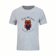 2020 Men's Summer Casual Tops Hipster Machinery Owl Heart Printed T Shirt Fashion Hipster Tees Sound Activated Led T Shirt Alien 2024 - buy cheap