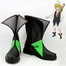 Botas sapatos lisos dos sete pecados capitais dragão da ira meliodas anime personalizado cosplay 2024 - compre barato