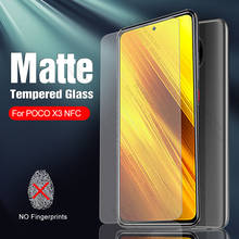 Anti-fingerprint Matte Frosted Tempered Glass For Xiaomi poco x3 nfc Screen Protector Film For mi pocox3 pocophone x3 x 3 6.67' 2024 - buy cheap